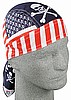 Patriotic Skull, Standard Headwrap